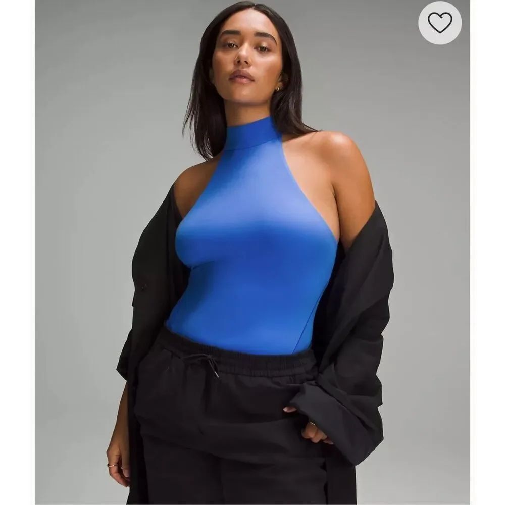 Lululemon Wundermost Ultra-Soft Nulu Mockneck Sleeveless Bodysuit size M NWT
